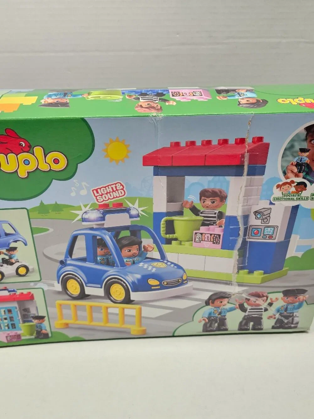 Lego Duplo Town Police Station Car Light Sound Boy Girl Toddler 10902 Set +Brick
